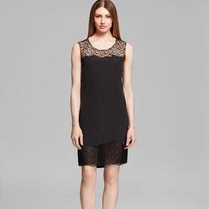 Elie Tahari Women's Black Dress, Lace Trim Sleeveless Sz 14